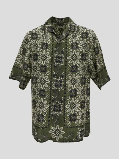 Shop Etro Shirts In Stampafondoverde