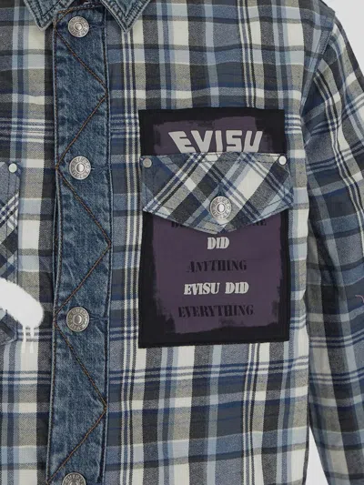 Shop Evisu Jackets In Blue