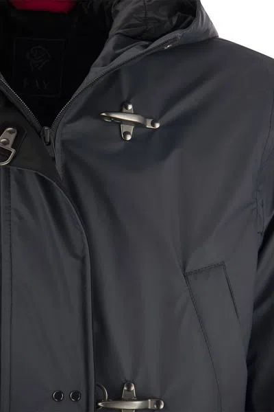 Shop Fay 3-hook Padded Jacket In Navy Blue