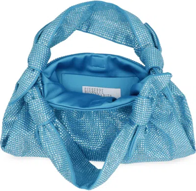 Giuseppe Di Morabito Rhinestone-embellished Knotted Tote Bag In Blue