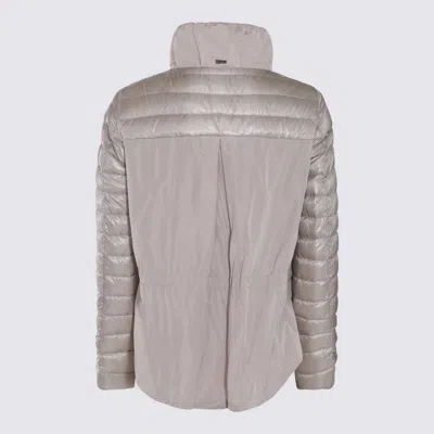 Shop Herno Grey Down Jacket