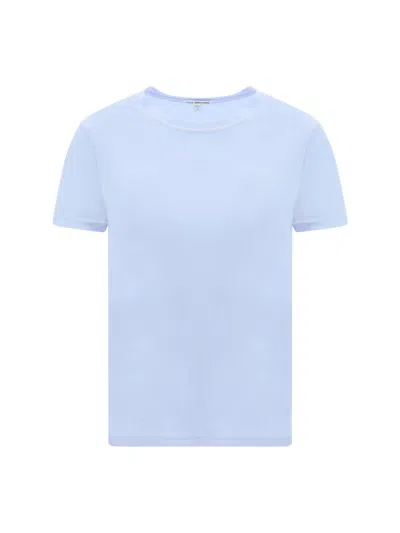 Shop James Perse T-shirts In Powder Blue Pgment