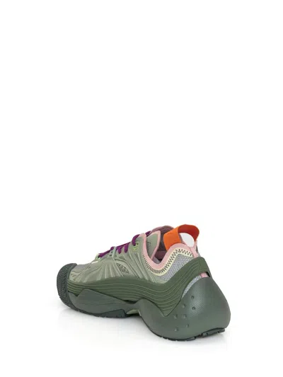 Shop Lanvin Flash-x Sneaker In Green