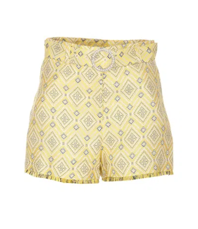 Shop Liu •jo Liu Jo Shorts In Yellow