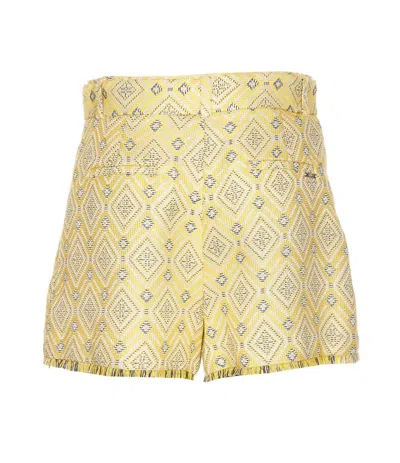 Shop Liu •jo Liu Jo Shorts In Yellow