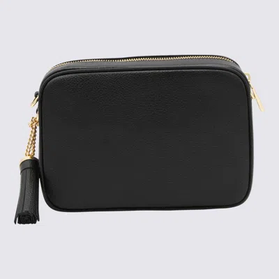 Shop Michael Kors Black Ginny Leather Crossbody Bag