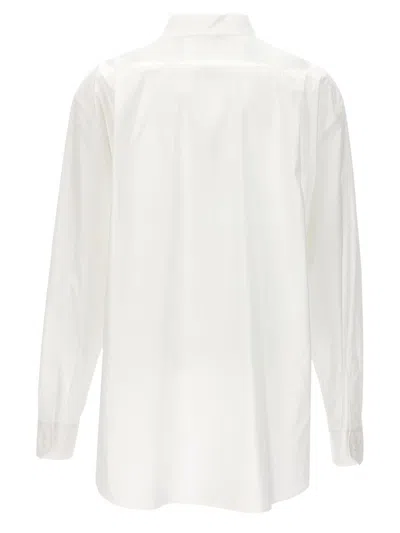 Shop Moschino Poplin Shirt In White