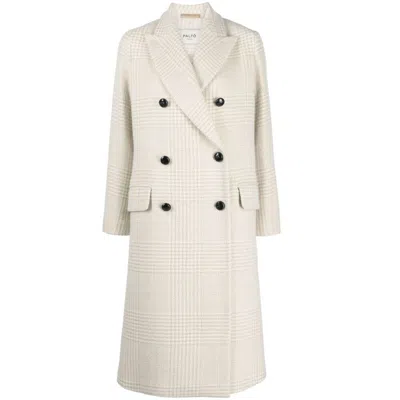 Shop Paltò Coats In White/neutrals