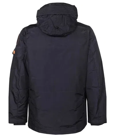 Shop Parajumpers Right Hand Core Techno Fabric Padded Jacket In Blue