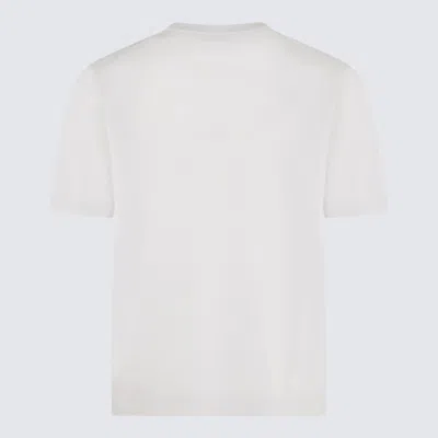Shop Piacenza Cashmere Ice Cotton Polo Shirt In White