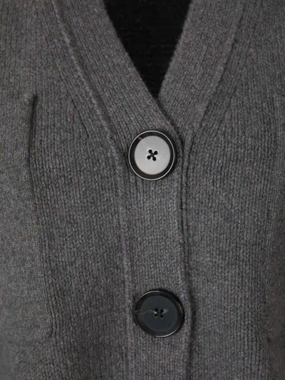 Shop Proenza Schouler Cashmere Knit Cardigan In Dark Grey