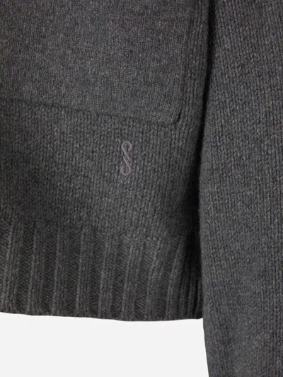 Shop Proenza Schouler Cashmere Knit Cardigan In Dark Grey