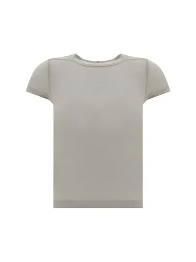 Shop Rick Owens T-shirts In Pearl