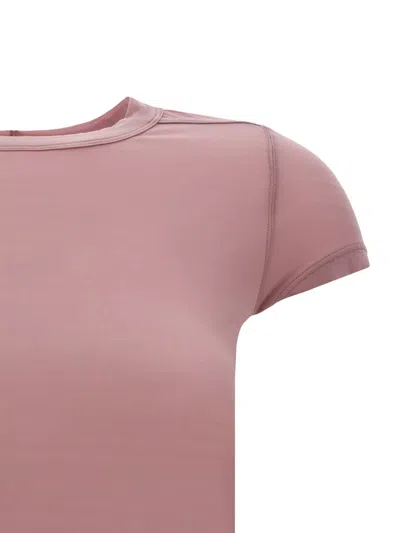 Shop Rick Owens T-shirts In Dusty Pink