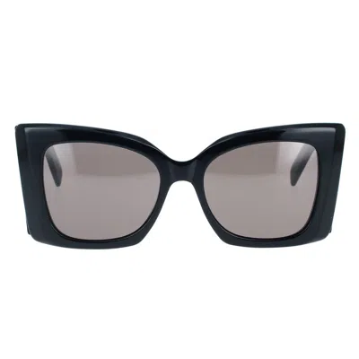 Shop Saint Laurent Eyewear Sunglasses In Black