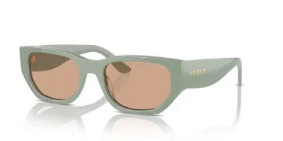 Shop Vogue Eyewear Sunglasses In Full Light Green