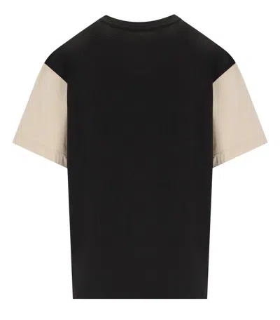 Shop Weekend Max Mara Viterbo Beige And Black T-shirt