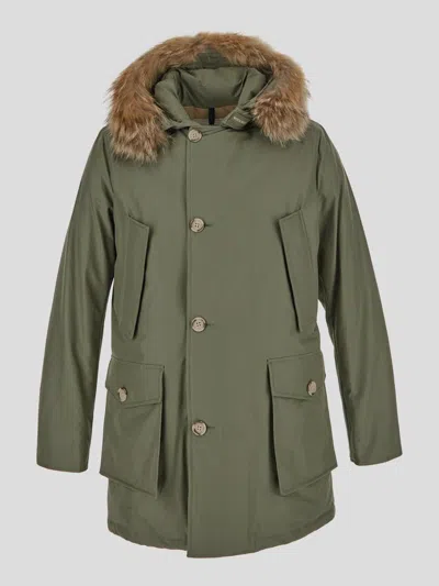 Shop Woolrich Coats In Tundra Grey