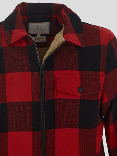 Shop Woolrich Jackets In Red Buffalo