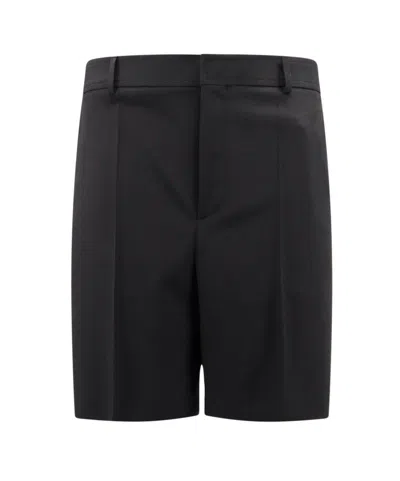 Shop Valentino Mid-rise Beruda Shorts In Black