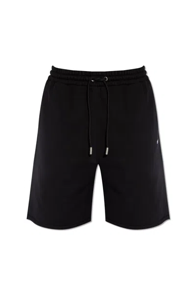Shop Off-white Cotton Shorts In Black