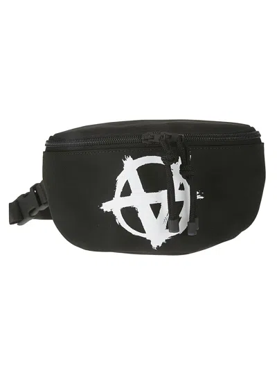 Shop Vetements Anarchy Fanny Pack In Black