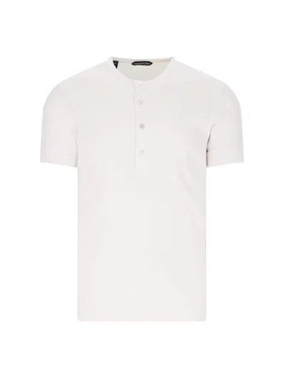 Shop Tom Ford T-shirt In Cream