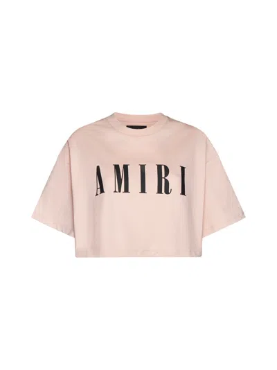 Shop Amiri T-shirt In Cream Tan
