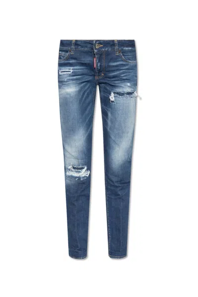 Shop Dsquared2 Medium Waist Jennifer Jeans  In Default Title