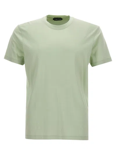 Shop Tom Ford Lyoncell T-shirt In Green