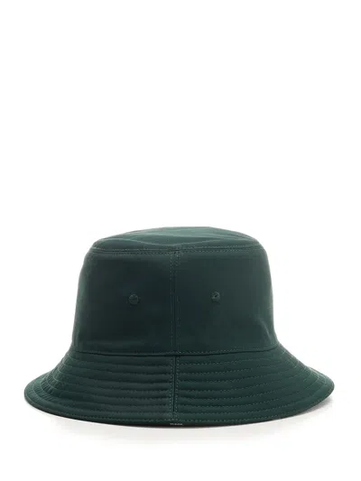 Shop Burberry Tartan Lining Bucket Hat In Green