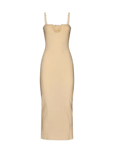 Shop Jacquemus Dress In Light Ivory