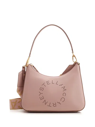 Shop Stella Mccartney Stella Logo Hobo Bag In Rose