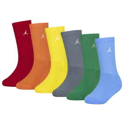 Shop Jordan Boys  Legend Crew Socks 6-pack In Multi