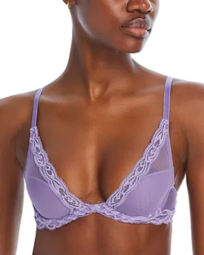 Shop Natori Feathers Contour Plunge Bra In Purple Haze