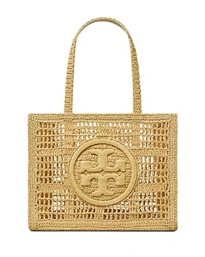 Shop Tory Burch Small Ella Crocheted Tote In Natural