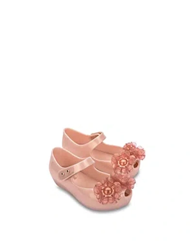 Shop Mini Melissa Girls' Ultragirl Springtime Mary Janes - Toddler In Pearly Pink