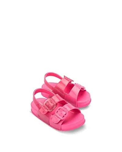 Shop Mini Melissa Girls' Cozy Sandals - Toddler In Pink/glitter