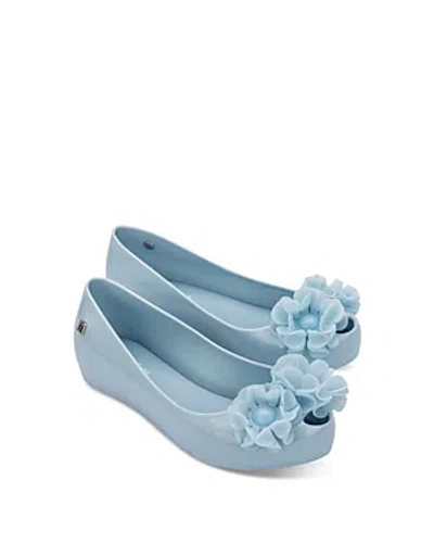 Shop Mini Melissa Girls' Ultragirl Springtime Ballet Flats - Toddler, Little Kid, Big Kid In Blue