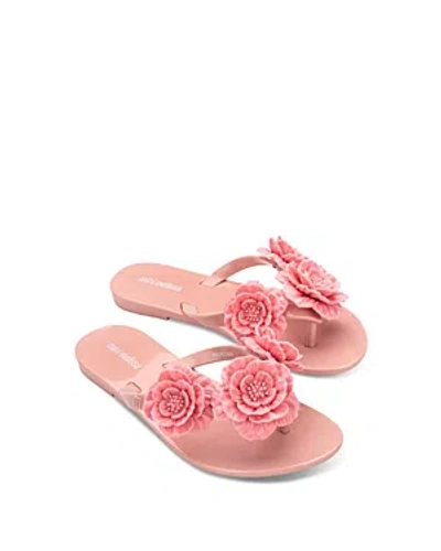 Shop Mini Melissa Girls' Harmonic Springtime Sandals - Toddler, Little Kid, Big Kid In Pink