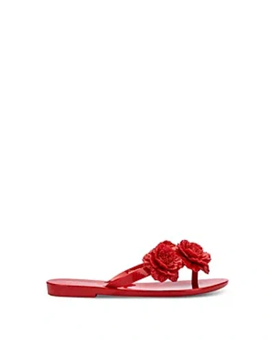 Shop Mini Melissa Girls' Harmonic Springtime Sandals - Toddler, Little Kid, Big Kid In Red