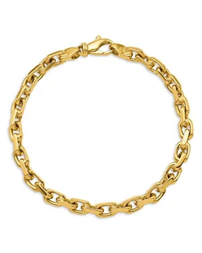 Shop Bloomingdale's Men's Oval Link Chain Bracelet In 14k Yellow Gold
