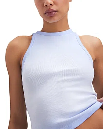 Shop Good American Candy Wash High Neck Tank Top In Lilac