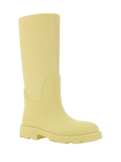 Shop Burberry Boots In Cream