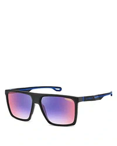 Shop Carrera Rectangular Sunglasses, 58mm In Black/multi Gradient