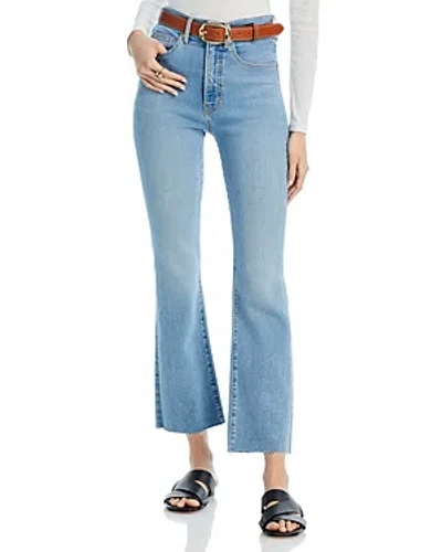 Shop Veronica Beard Carolina High Rise Ankle Skinny Flared Jeans In Nova