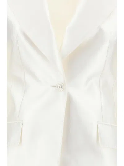 Shop Dolce & Gabbana Jackets In Bianco Naturale