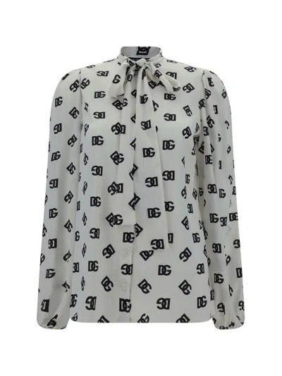 Shop Dolce & Gabbana Shirts In Nero F. Bianco