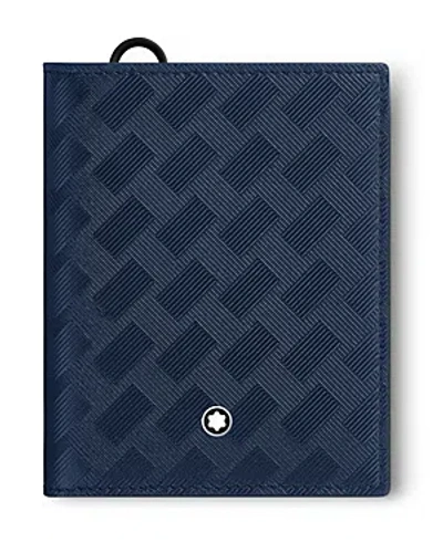 Shop Montblanc Extreme 3.0 6cc Leather Compact Wallet In Blue