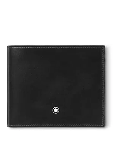 Shop Montblanc Meisterstuck 8cc Leather Wallet In Black